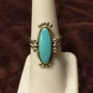 Sterling Silver Indian Turquoise Ring